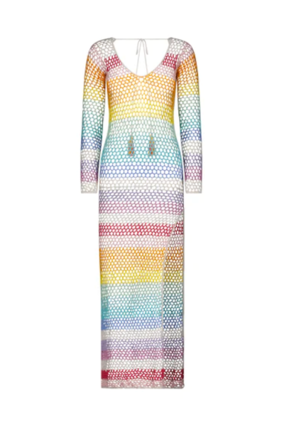 Remy Rainbow Crochet Maxi Dress - Furkat & Robbie