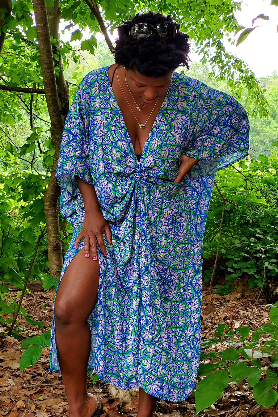 Obaatan Kaftan+Maxi Dress - Octavia Majorelle (Bamboo Rayon) - Furkat & Robbie