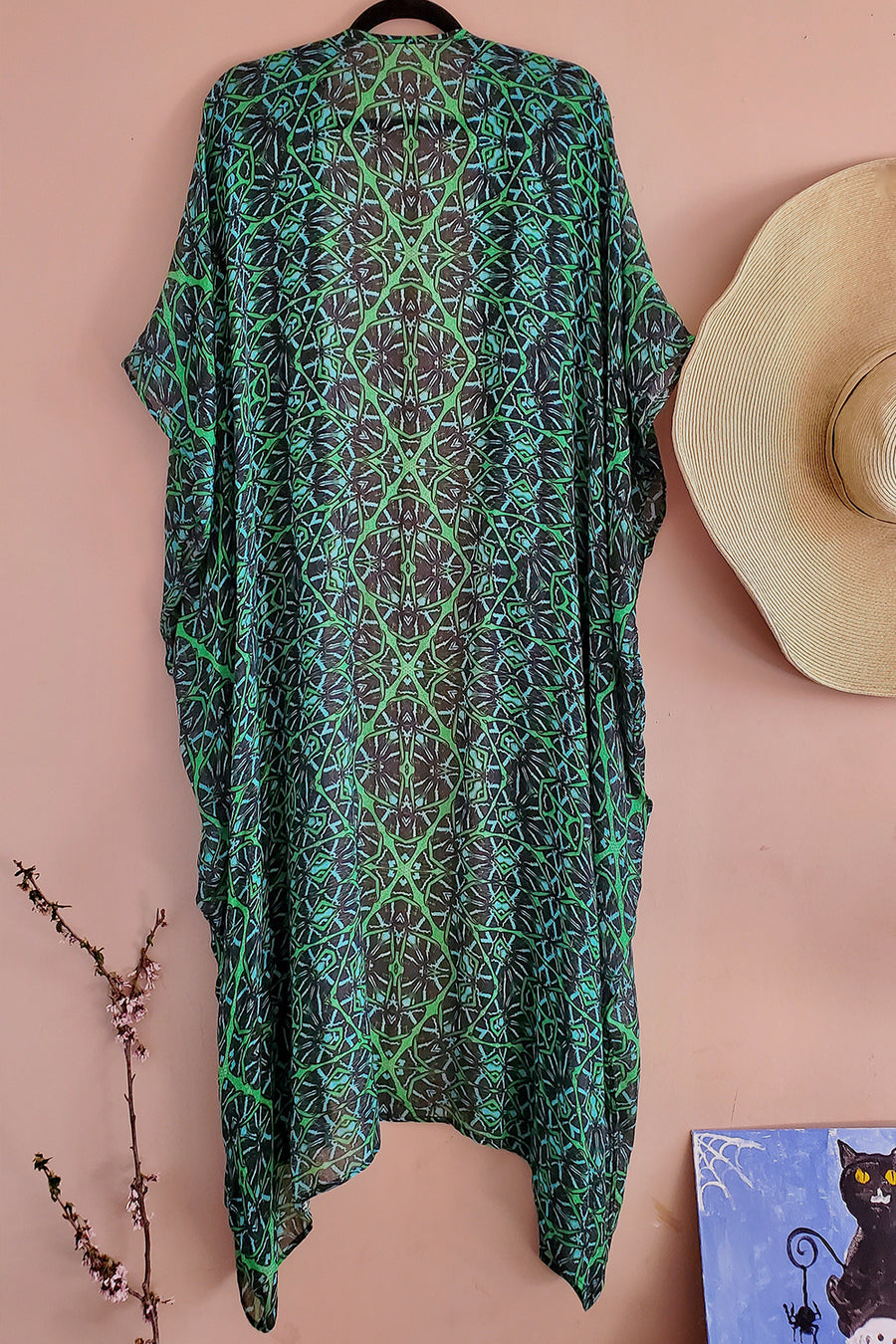Akila Kimono Wrap Dress - Octavia Lazer Iguana - Furkat & Robbie