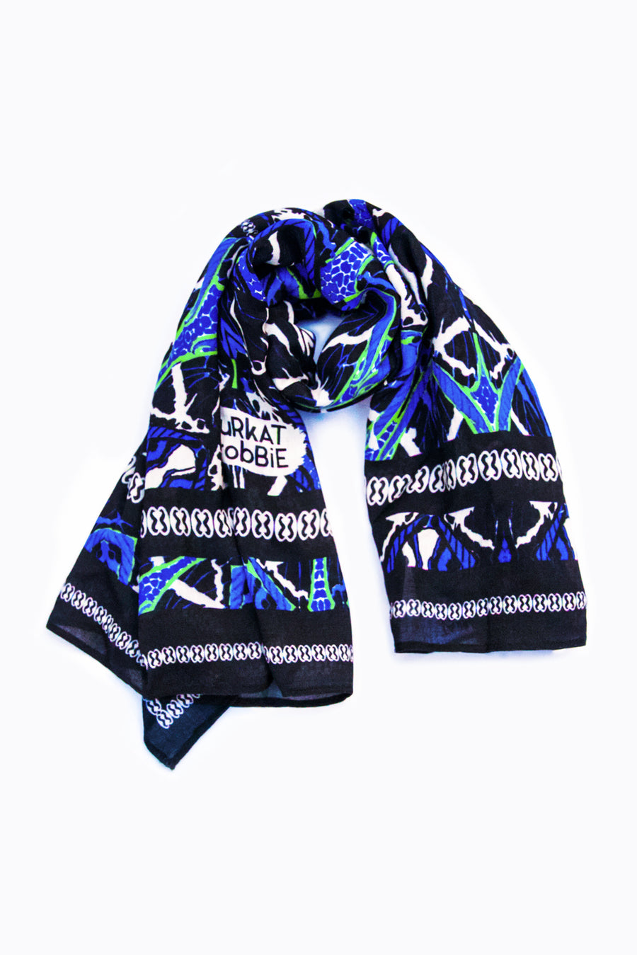 Key Lime Blue Square Scarf - Furkat & Robbie