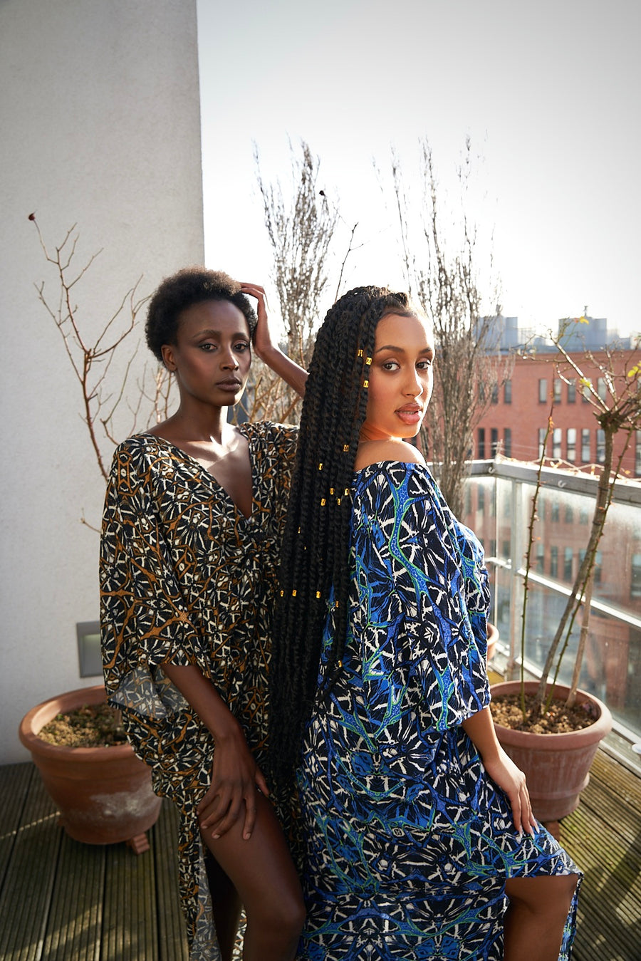 Obaatan Kaftan+Maxi Dress - Brown Sugah (Bamboo Rayon) - Furkat & Robbie