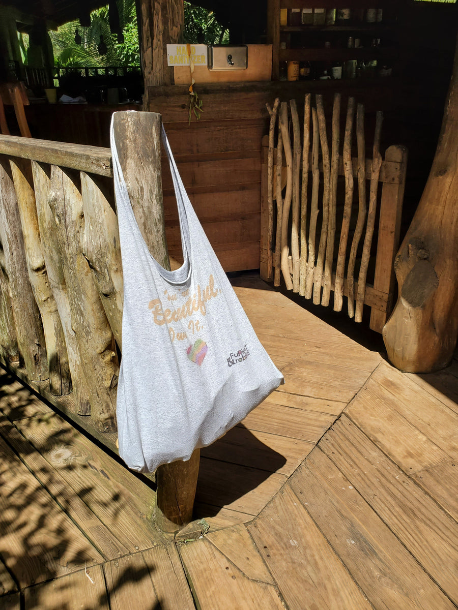 You’re Beautiful Cotton Beach/Market Tote - Furkat & Robbie