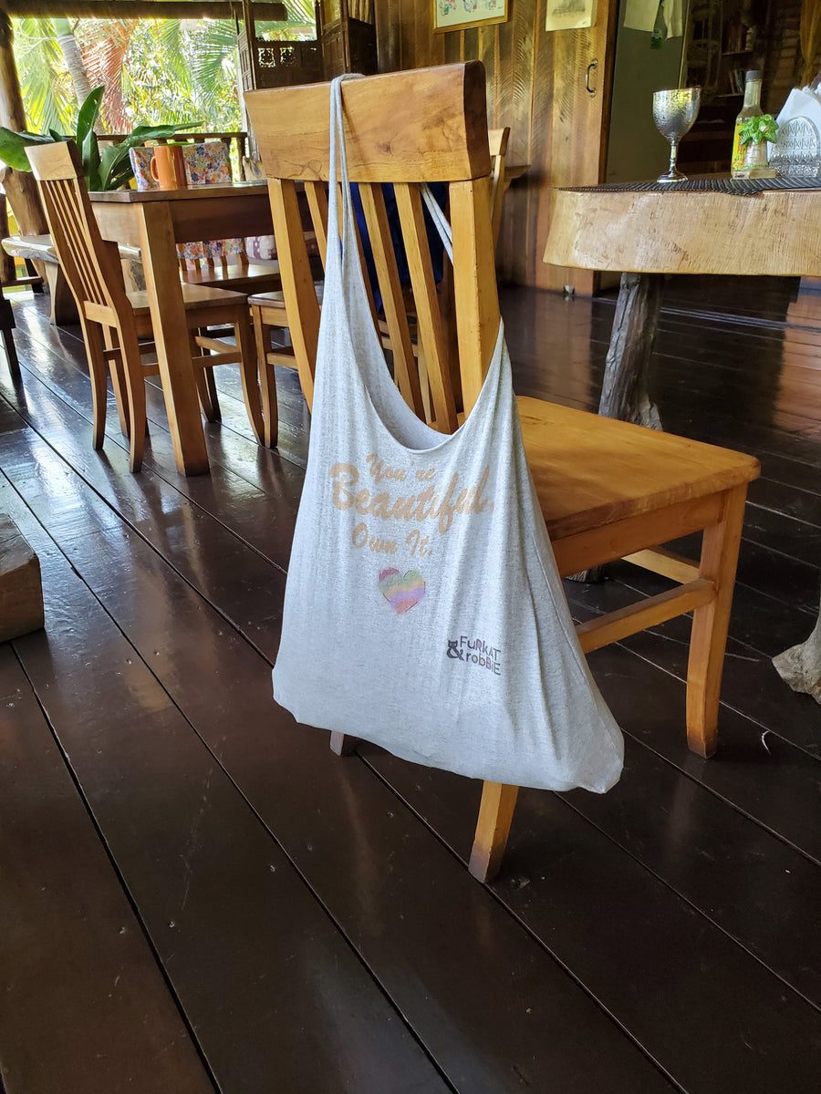 You’re Beautiful Cotton Beach/Market Tote - Furkat & Robbie