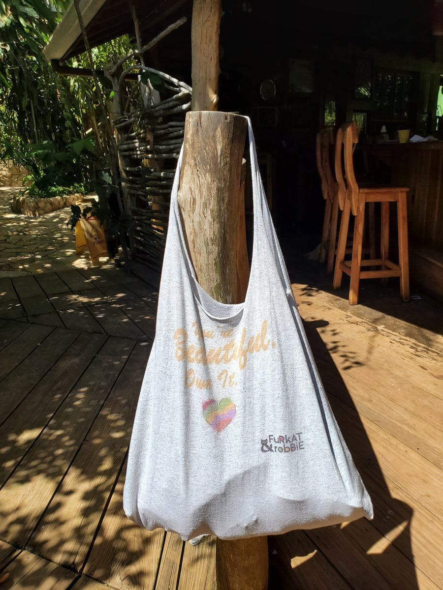 You’re Beautiful Cotton Beach/Market Tote - Furkat & Robbie