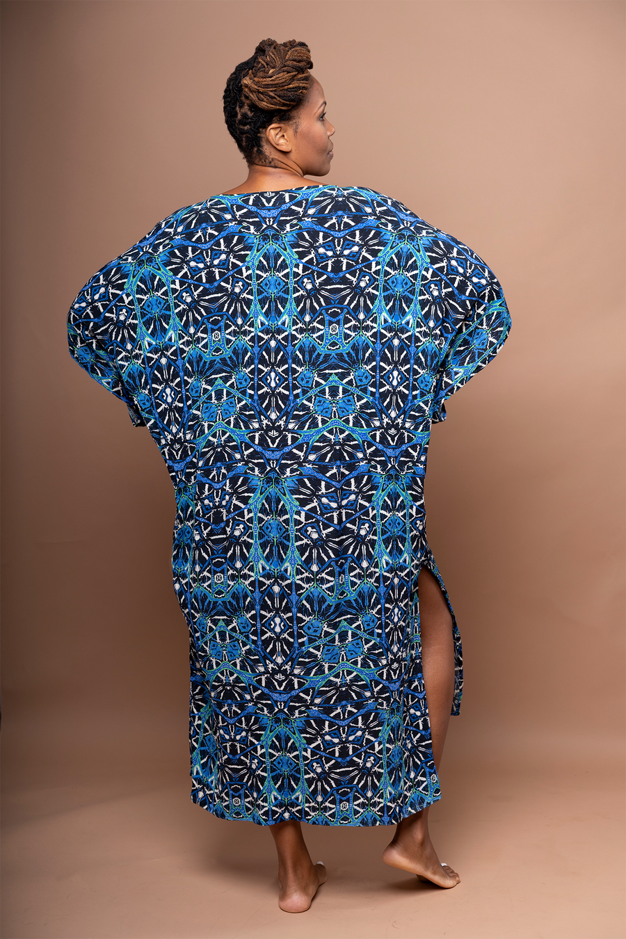 Obaatan Kaftan+Maxi Dress - Octavia Cobalt (Bamboo Rayon) - Furkat & Robbie