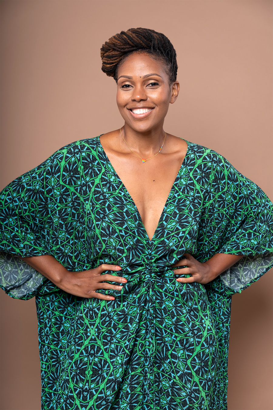 Kaftan wrap best sale dress