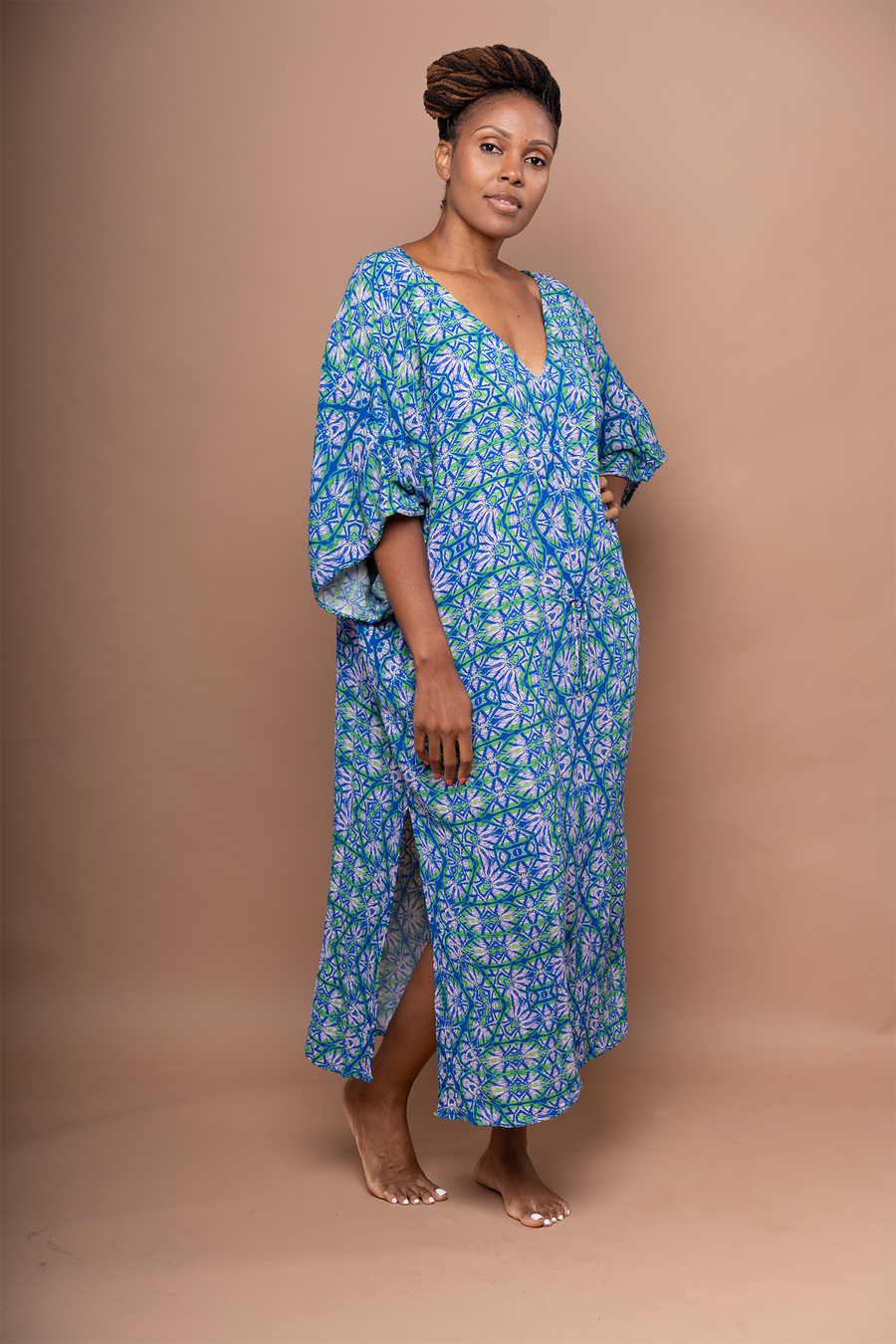 Obaatan Kaftan+Maxi Dress - Octavia Majorelle (Bamboo Rayon)